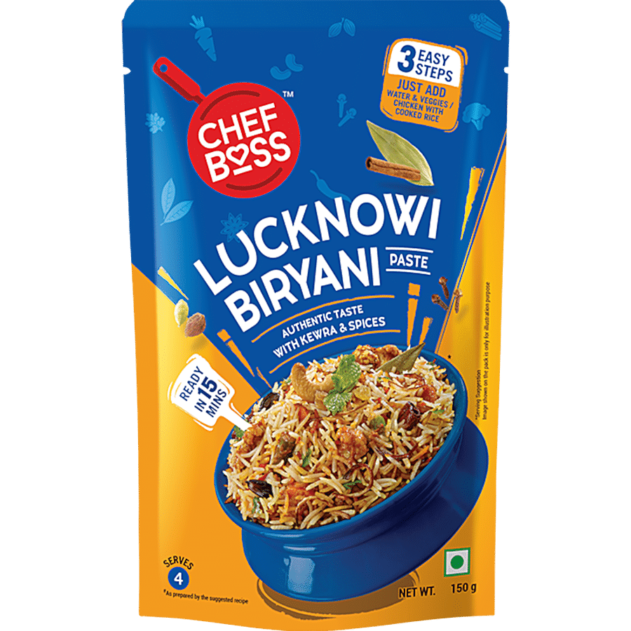 ChefBoss Lucknowi Biryani Masala Paste - Ready To Cook