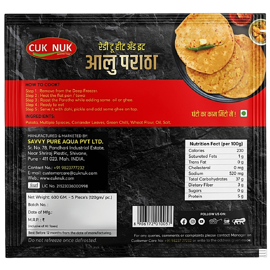 Cuk Nuk Aloo Paratha