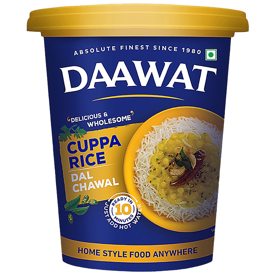 Daawat Cuppa Rice Dal Chawal - Ready In 10 Minutes