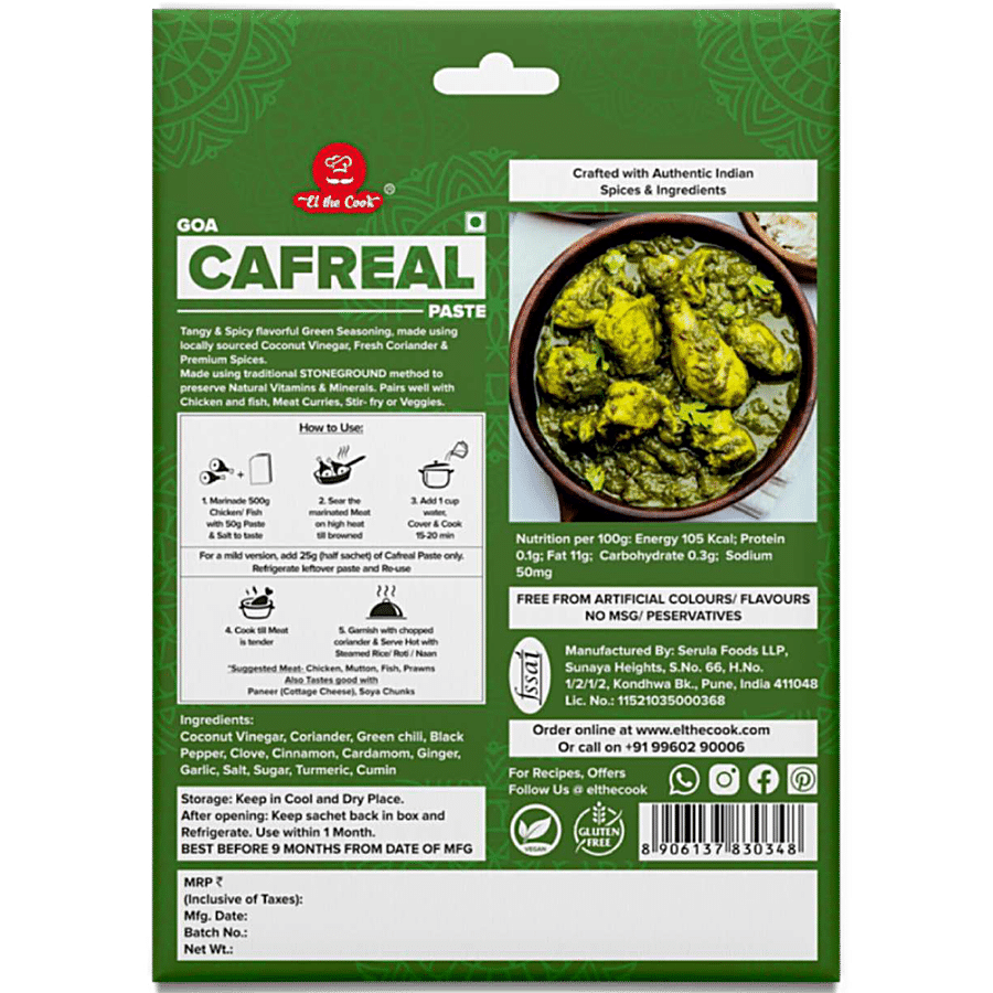 El The Cook Goa Cafreal Marinade - Rich Flavour