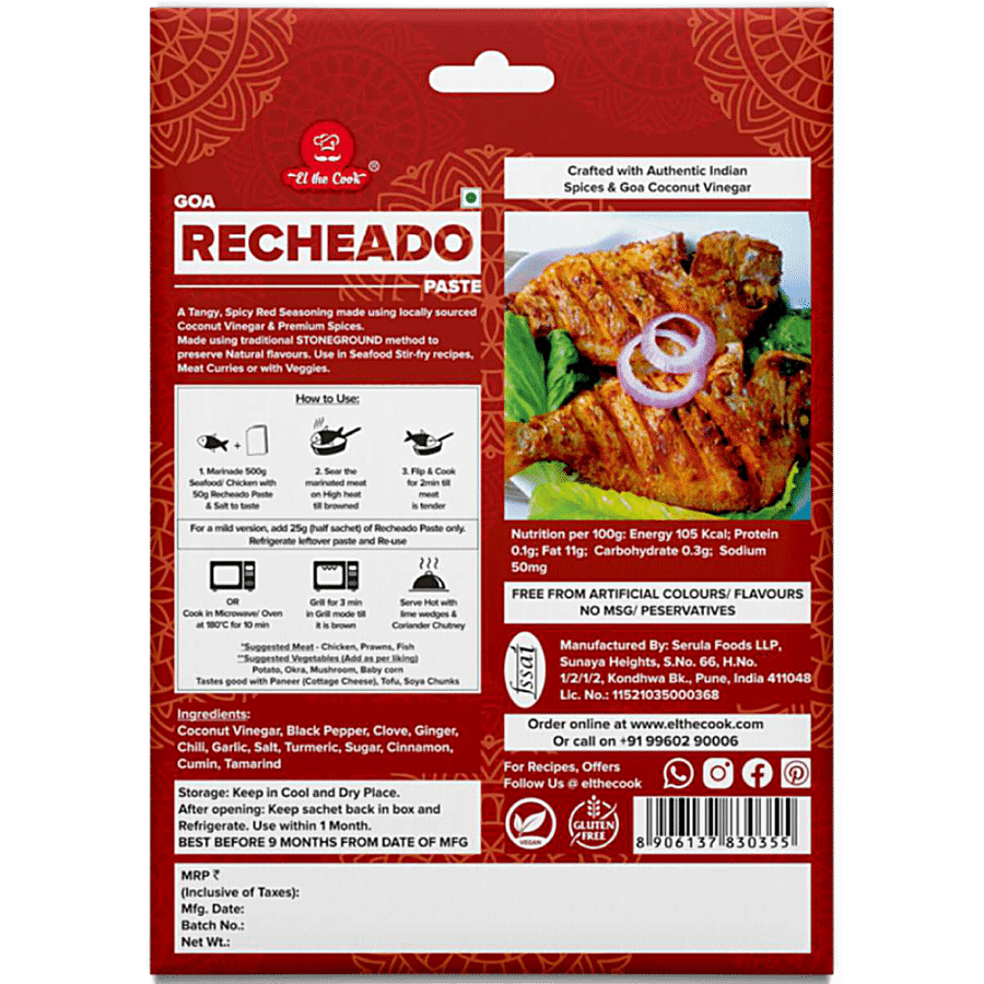 El The Cook Goa Recheado Marinade - Tangy & Spicy