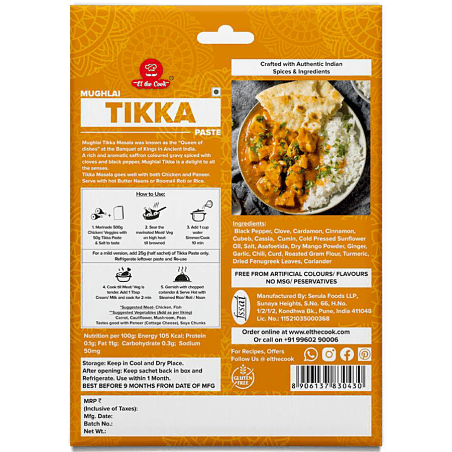 El The Cook Mughlai Tikka Marinade - Rich