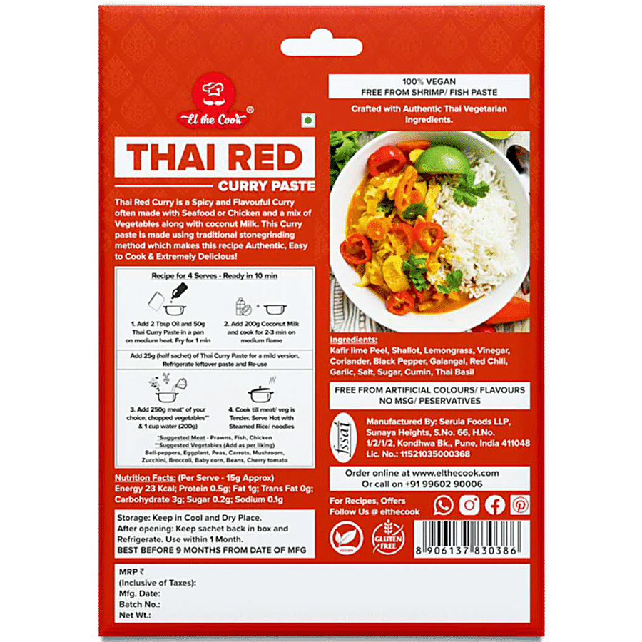 El The Cook Thai Red Curry Paste - Creamy