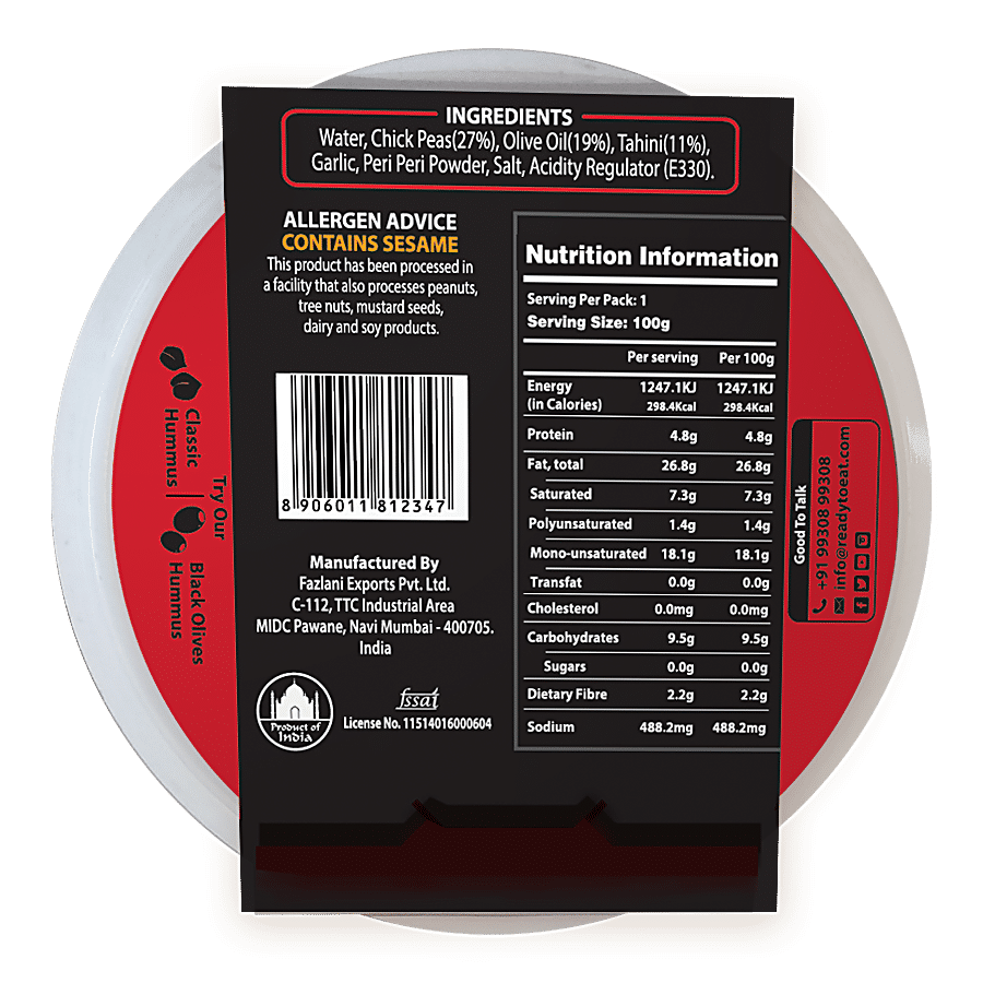 Fazlani Foods Peri Peri Hummus