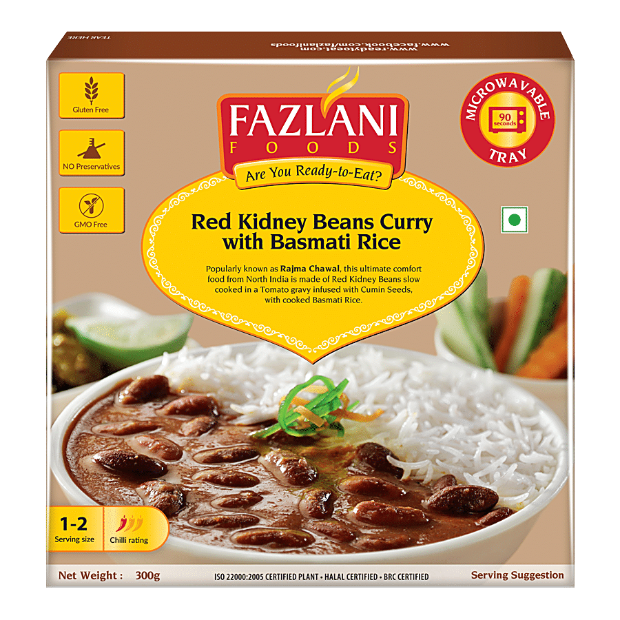 Fazlani Foods Red Kidney Beans Curry - Basmati Rice