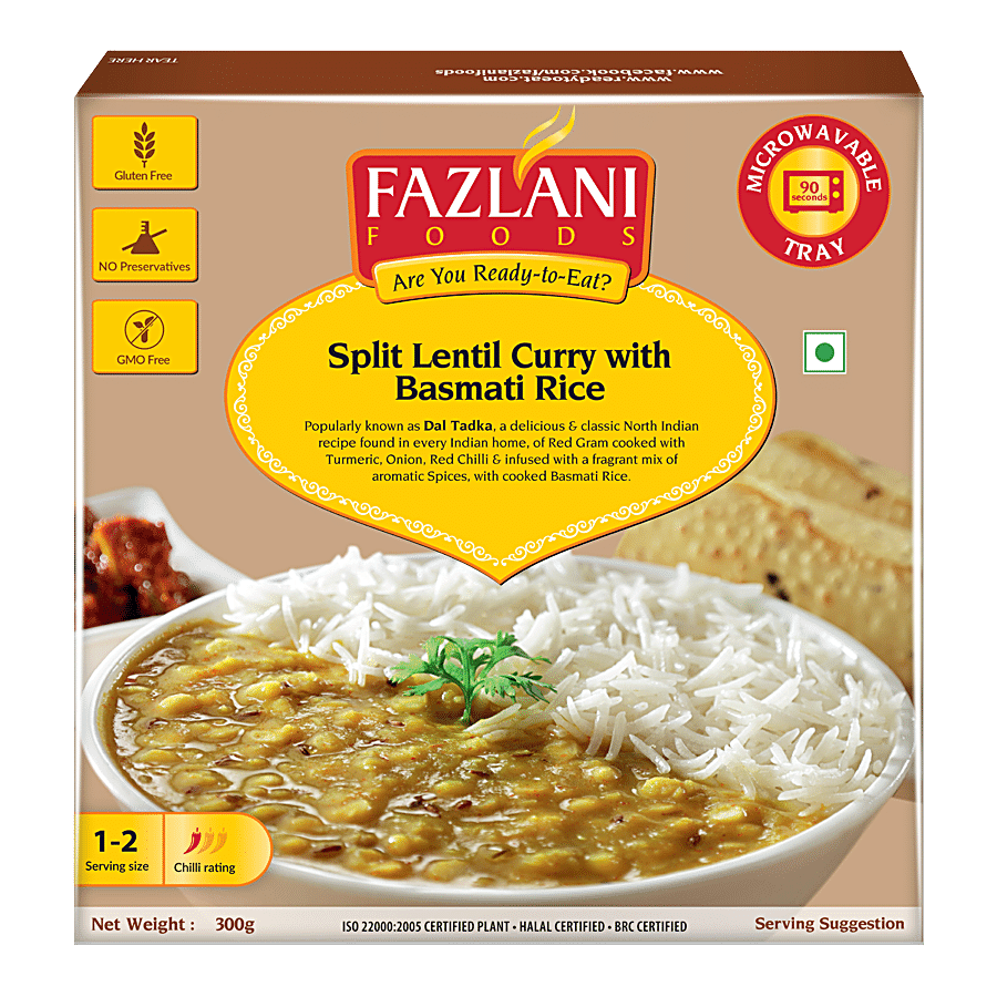 Fazlani Foods Split Lentil Curry - Basmati Rice