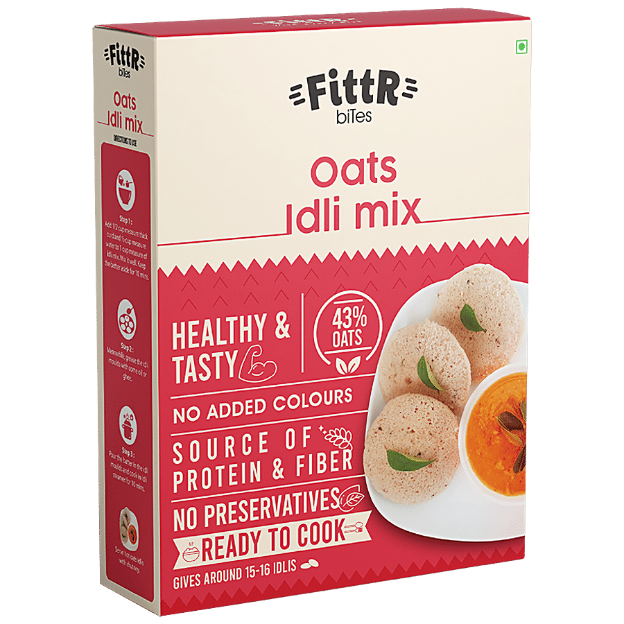 FittR Oats Idli Mix - Ready To Cook