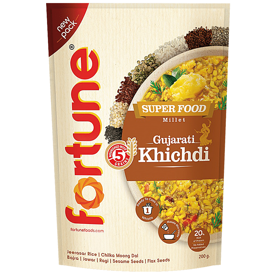 Fortune Super Food Millet Gujarati Khichdi - Ready To Cook