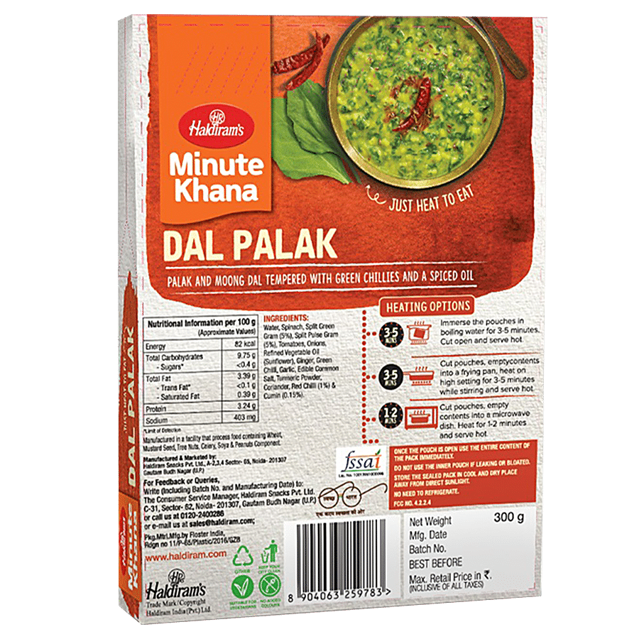 Haldiram's Ready To Eat - Dal Palak