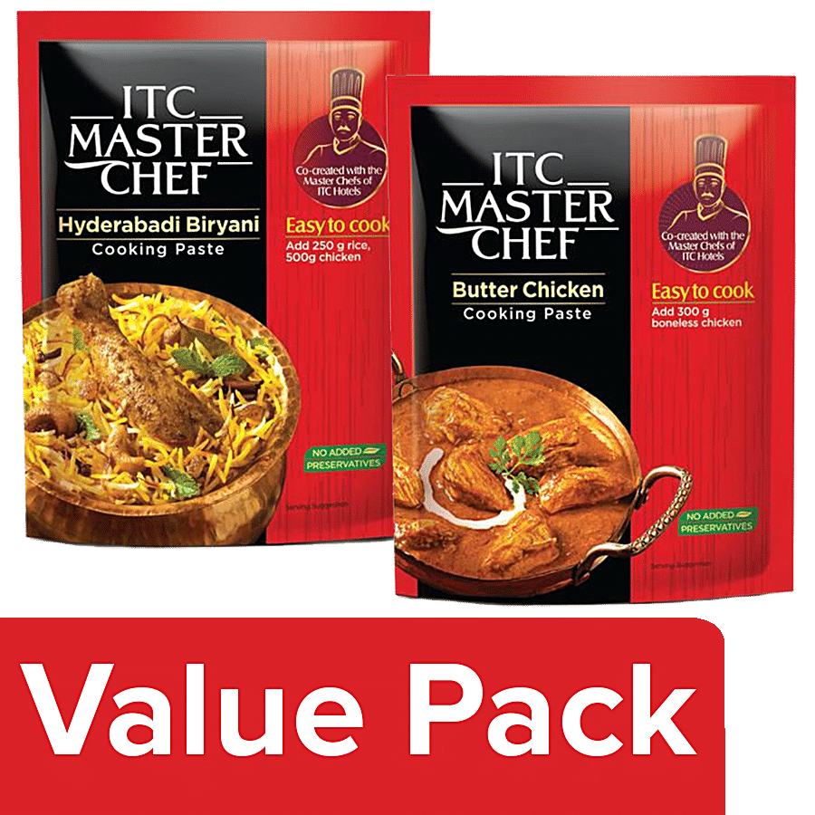 ITC Master Chef Hyderabadi Biryani & Butter Chicken Ready to Eat Masala Paste