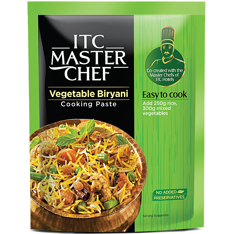 ITC Master Chef Vegetable Biryani & Paneer Makhani Ready to Eat Cooking Masala Paste Combo