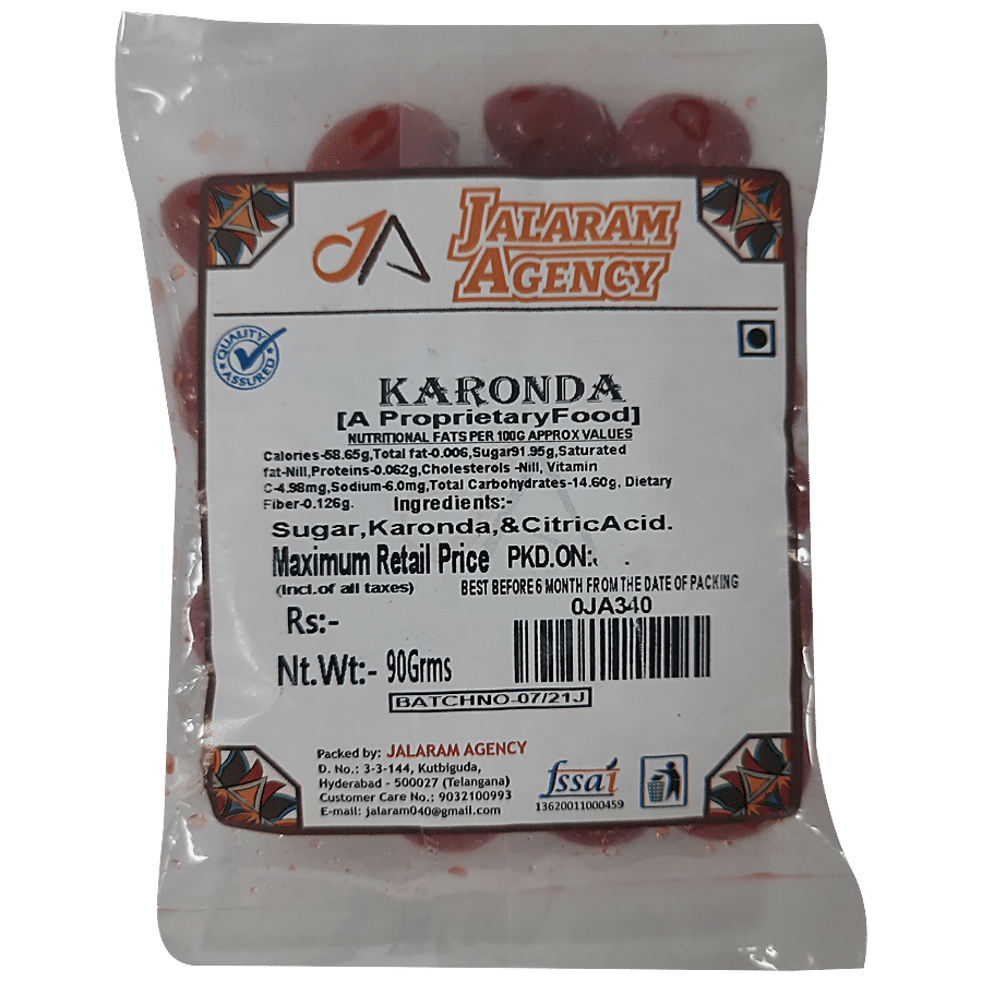 Jalaram Karonda Candied Fruit - For Cakes