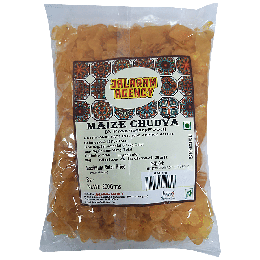 Jalaram Maize Chudva Sweet & Spicy Snack - Rich In Vitamins & Minerals