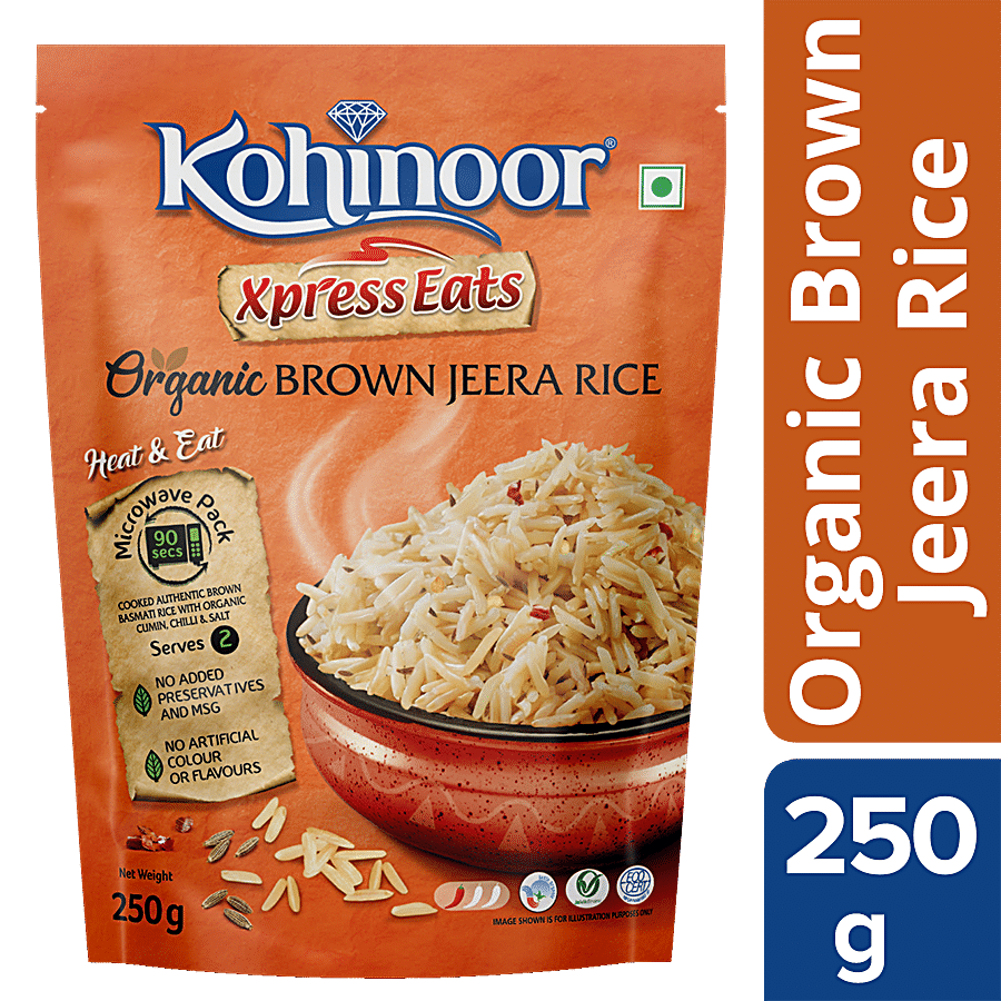 Kohinoor Xpress Eats Ready To Eat - Organic Brown Jeera Rice