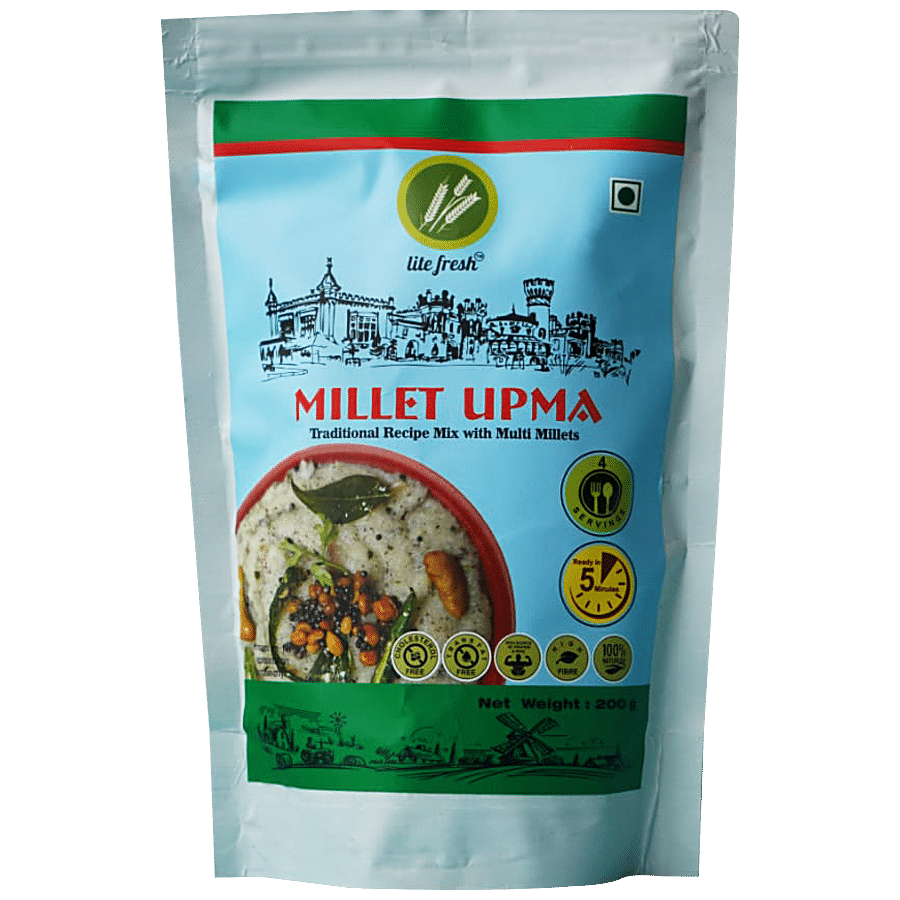 Lite Fresh Millet Upma Mix - Traditional Recipe