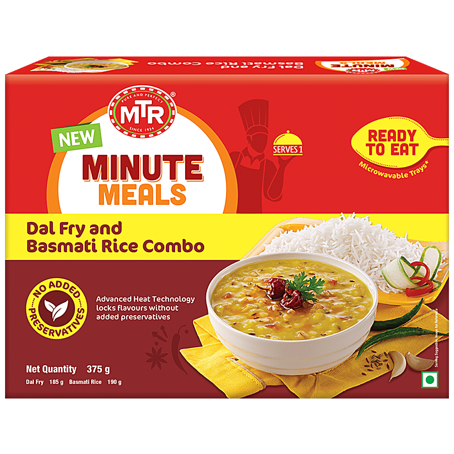 MTR Minute Meals - Dal Fry & Basmati Rice Combo