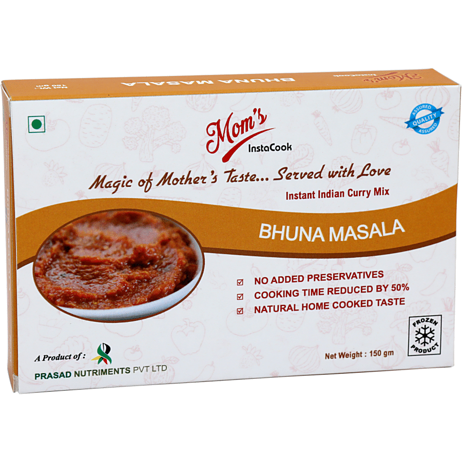 Mom's InstaCook Frozen Instant Indian Curry Mix - Bhuna Masala