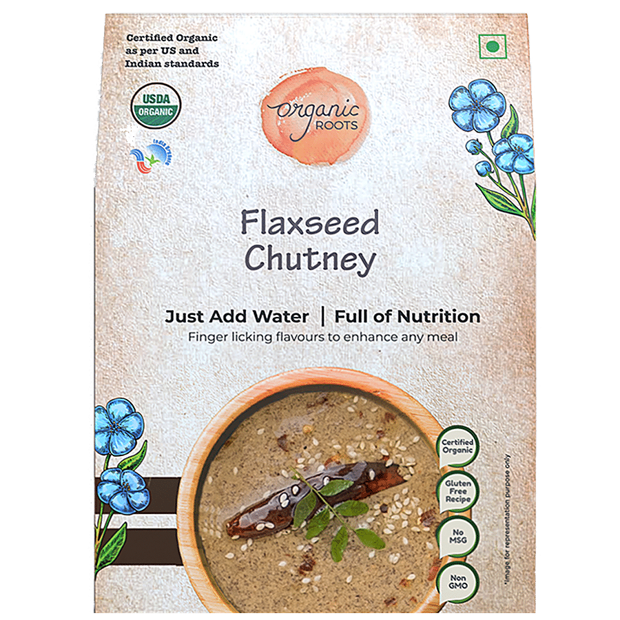 Organic Roots Flaxseed Instant Chutney Powder -  Vegan