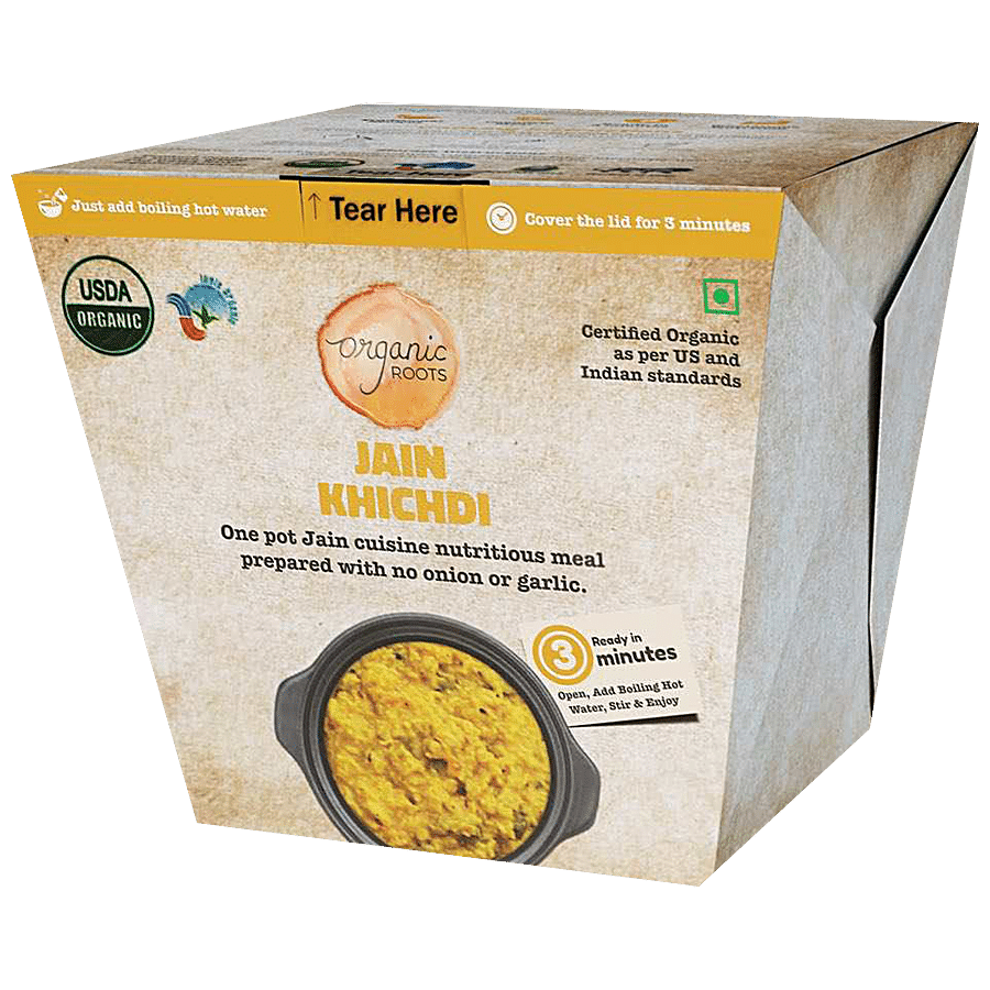 Organic Roots Jain Khichdi Instant Mix With No Onion & Garlic - Easy To Digest