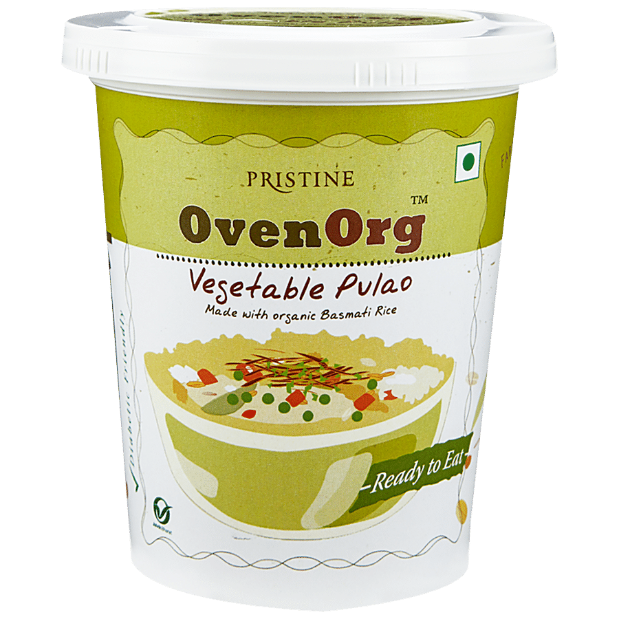 PRISTINE OvenOrg Organic Veg Pulao - Ready To Eat