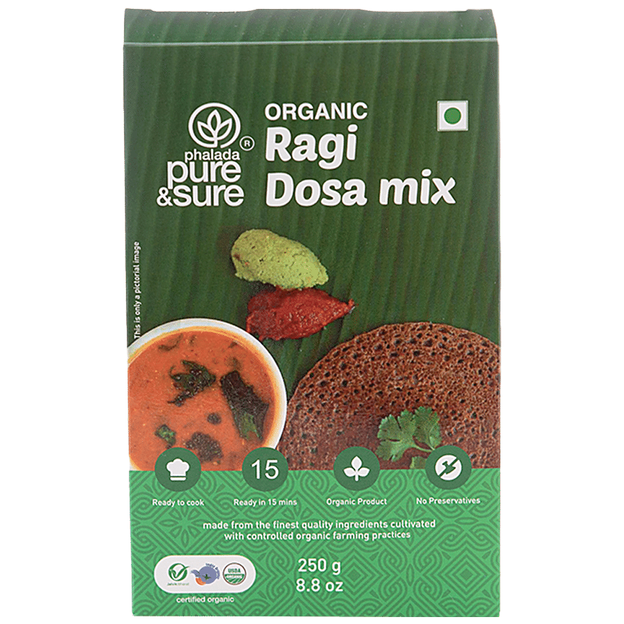 Phalada Pure & Sure Organic Ragi Dosa Mix - Ready To Cook