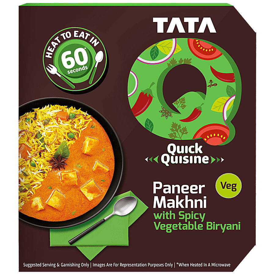 TATA Q Heat To Eat - Paneer Makhni With Spicy Vegetable Biryani