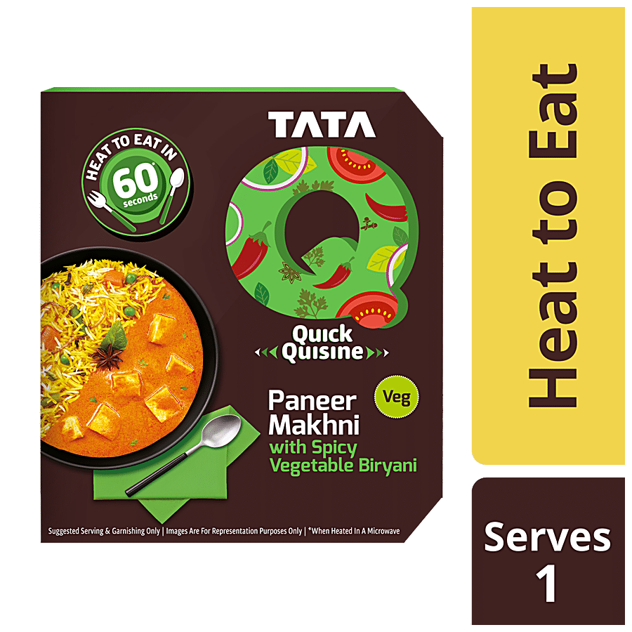 TATA Q Heat To Eat - Paneer Makhni With Spicy Vegetable Biryani