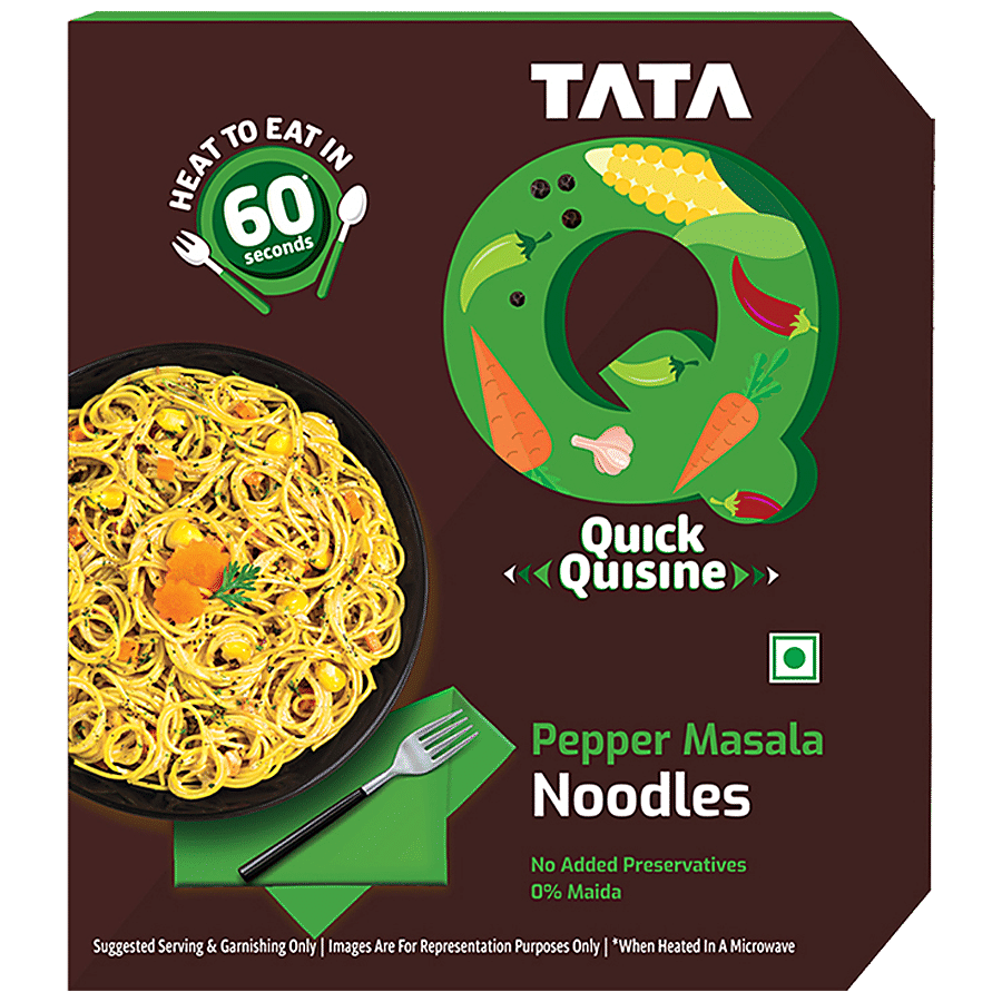 TATA Q Ready To Eat Pepper Masala Noodles - No Added Preservatives & Maida