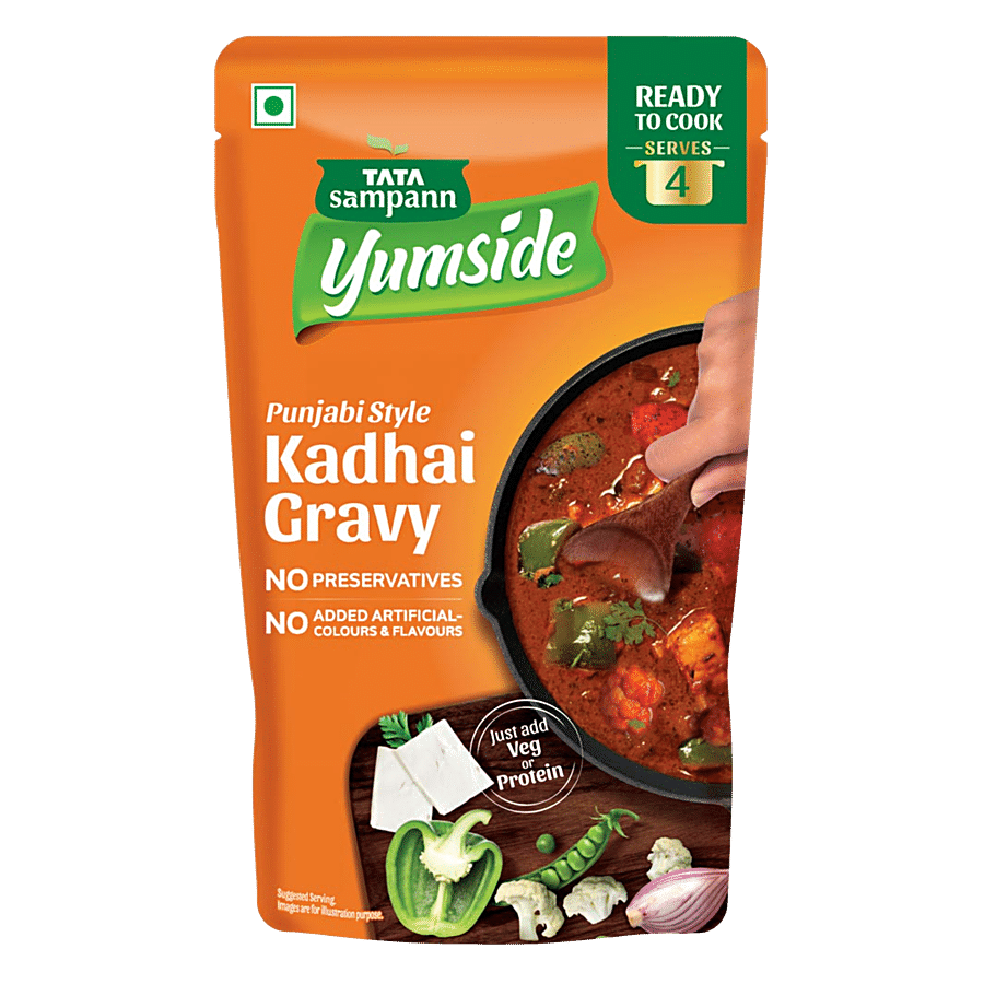 Tata Sampann Yumside Punjabi Style Kadhai Gravy - Ready To Cook