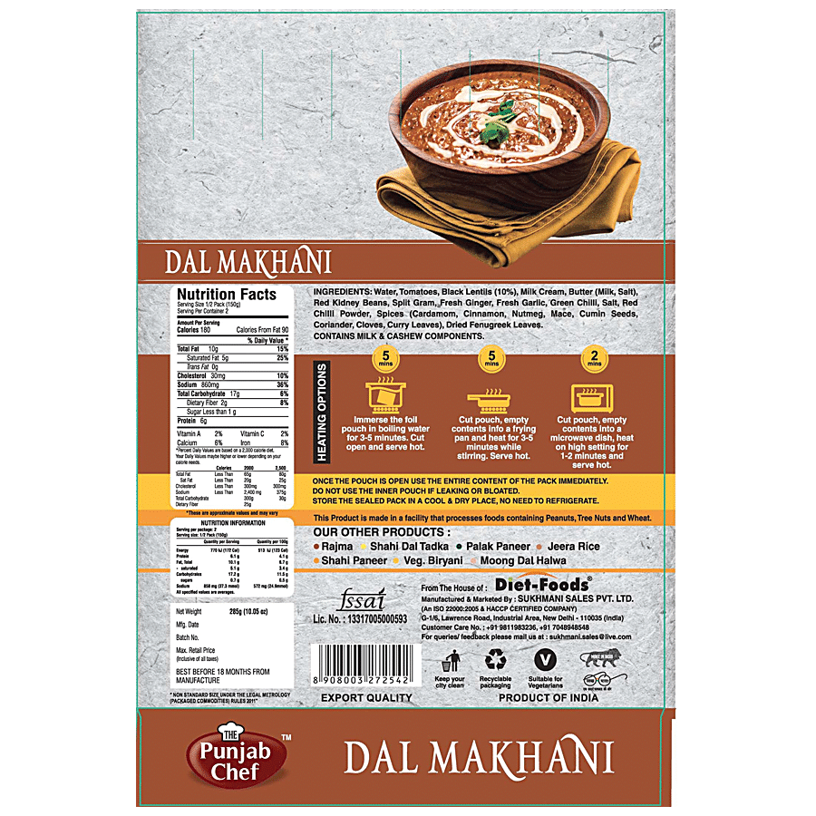 The Punjab Chef Dal Makhani