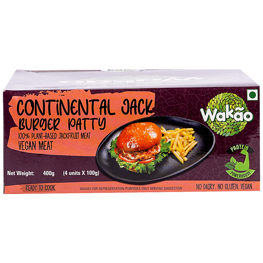 Wakao Continental Burger Patty - 100% Plant-Based