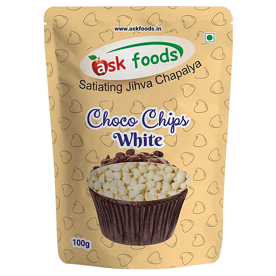 Ask Foods Choco Chips - White