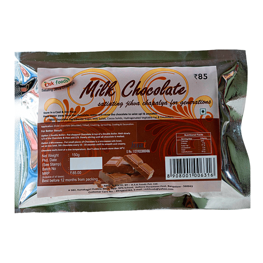 Ask Foods Milk Chocolate