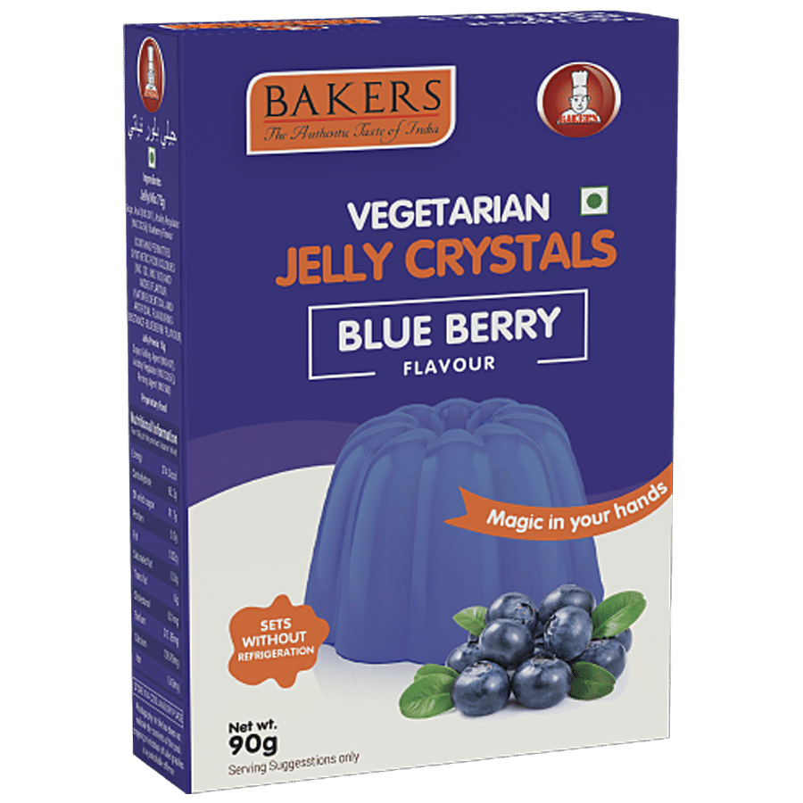 BAKERS Vegetarian Jelly Crystals - Blueberry Flavour