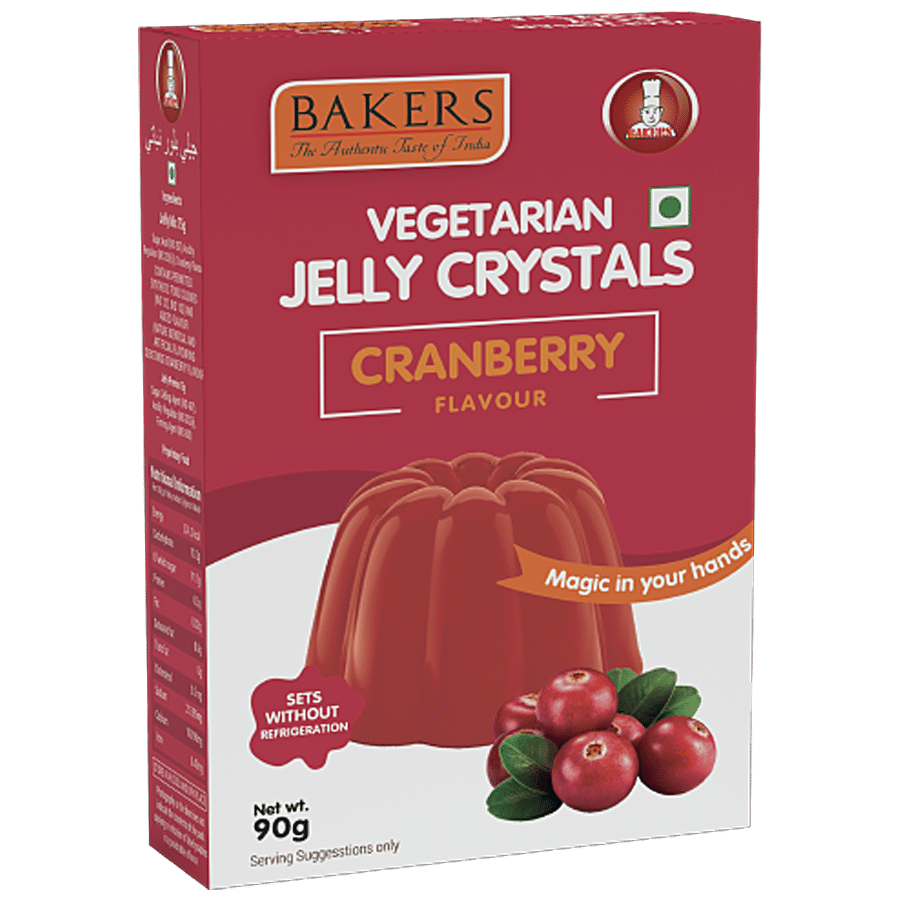 BAKERS Vegetarian Jelly Crystals - Cranberry Flavour