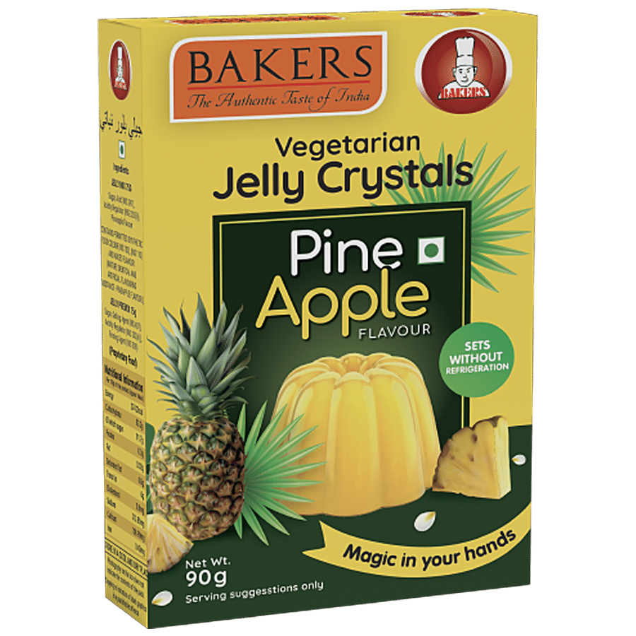 BAKERS Vegetarian Jelly Crystals - Pineapple Flavour