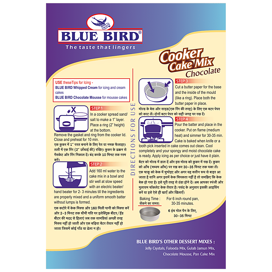 Blue Bird Cooker Cake Mix - Chocolate