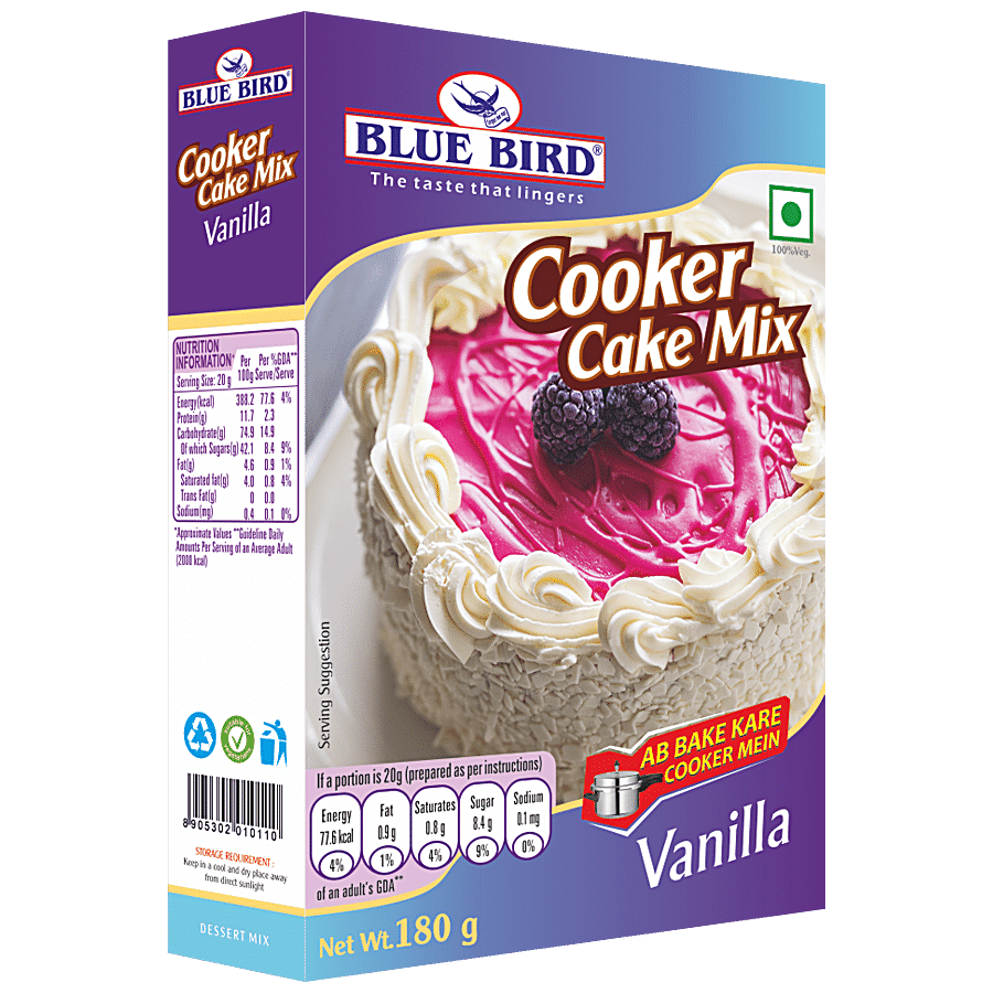 Blue Bird Cooker Cake Mix Vanilla - Simple & Subtle