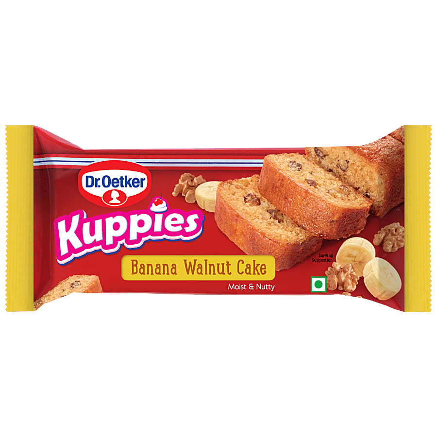 DR.OETKER Kuppies Banana Walnut Cake - Moist & Nutty