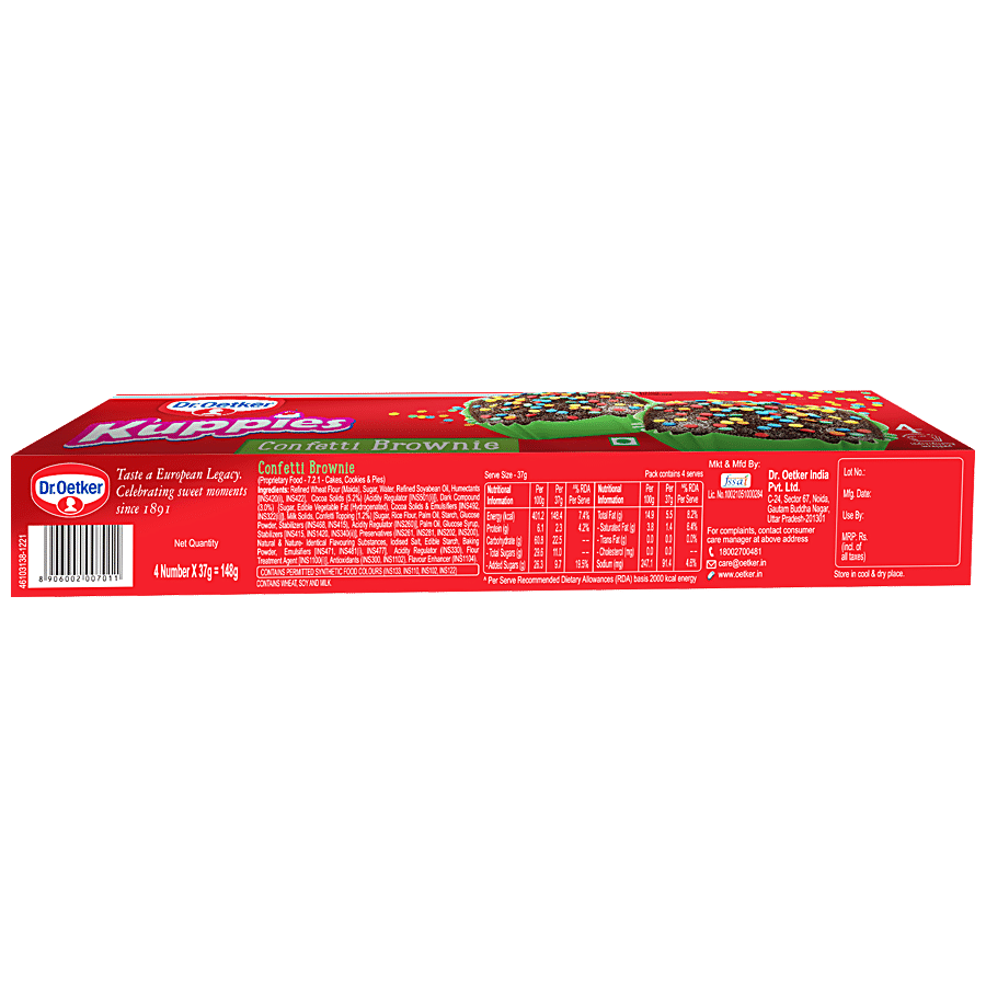 DR.OETKER Kuppies Confetti Brownie - High Quality