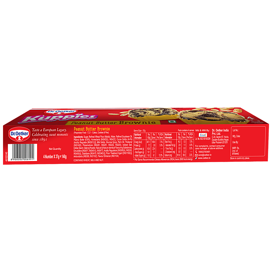 DR.OETKER Kuppies Peanut Butter Brownie - High Quality