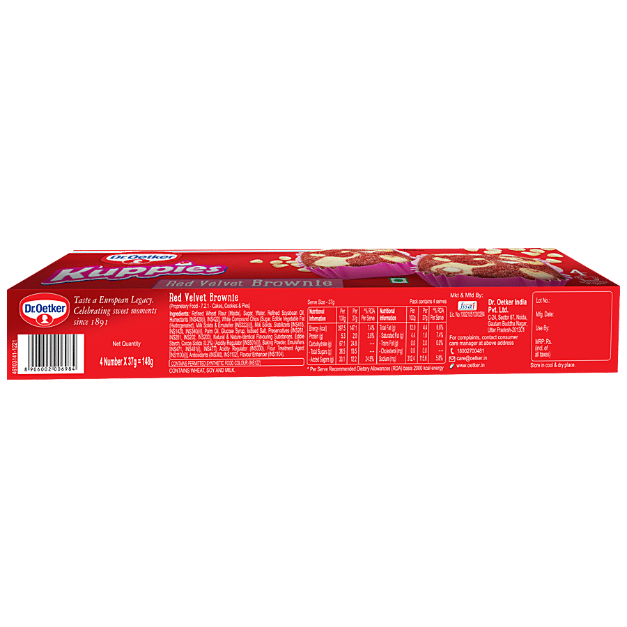 DR.OETKER Kuppies Red Velvet Brownie - High Quality