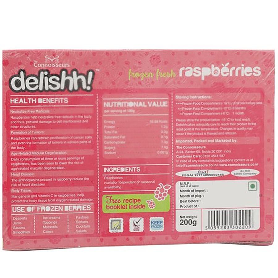 Delishh Raspberries - Frozen Fresh