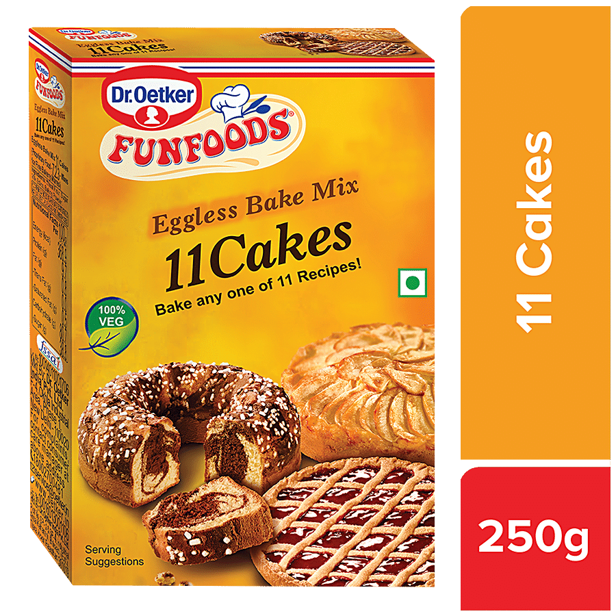 Dr. Oetker FunFoods Eggless Bake Mix 11 Cakes