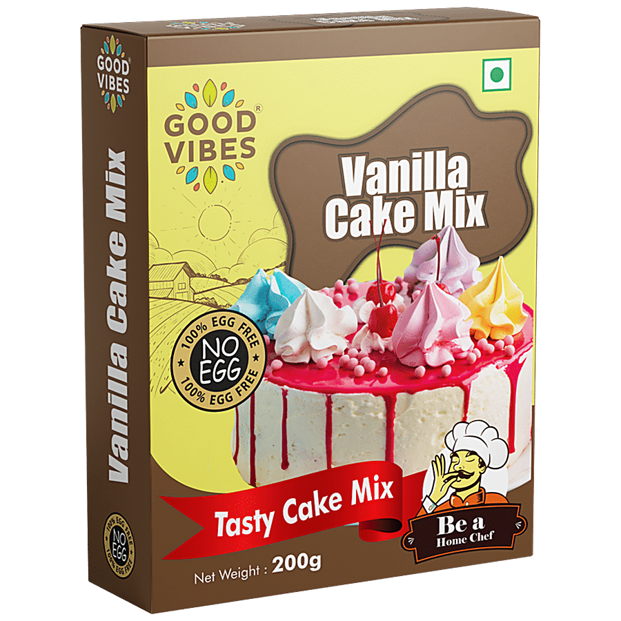 Good Vibes Vanilla Cake Mix - Eggless