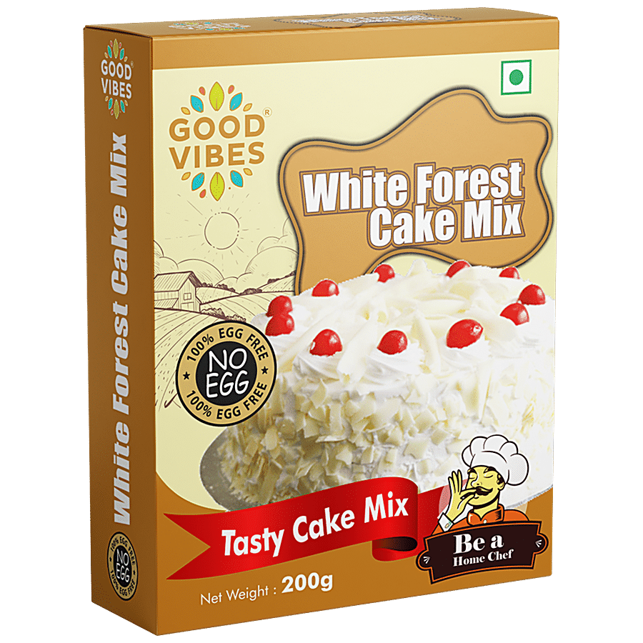 Good Vibes White Forest Cake Mix - Eggless