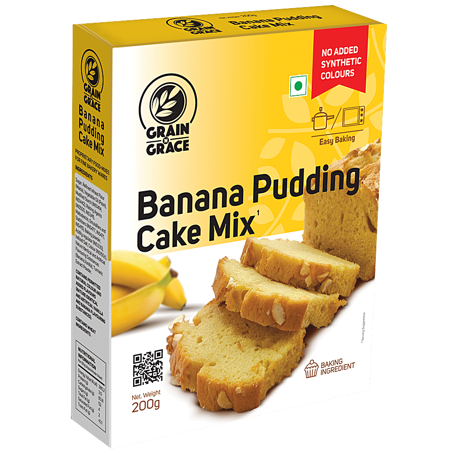 Grain N Grace  Banana Pudding Cake Mix - Instant Dessert