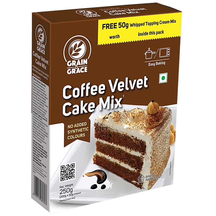 Grain N Grace  Coffee Velvet Cake Mix - Instant Dessert