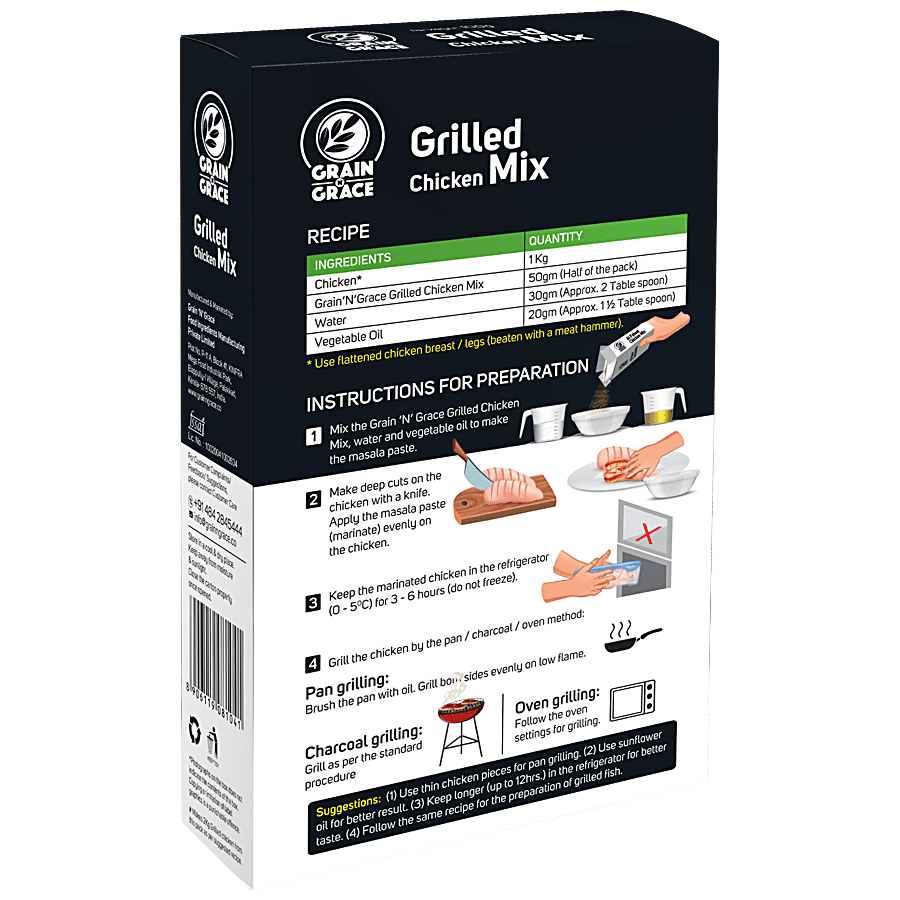 Grain N Grace  Grilled Chicken Mix - Spices Blend