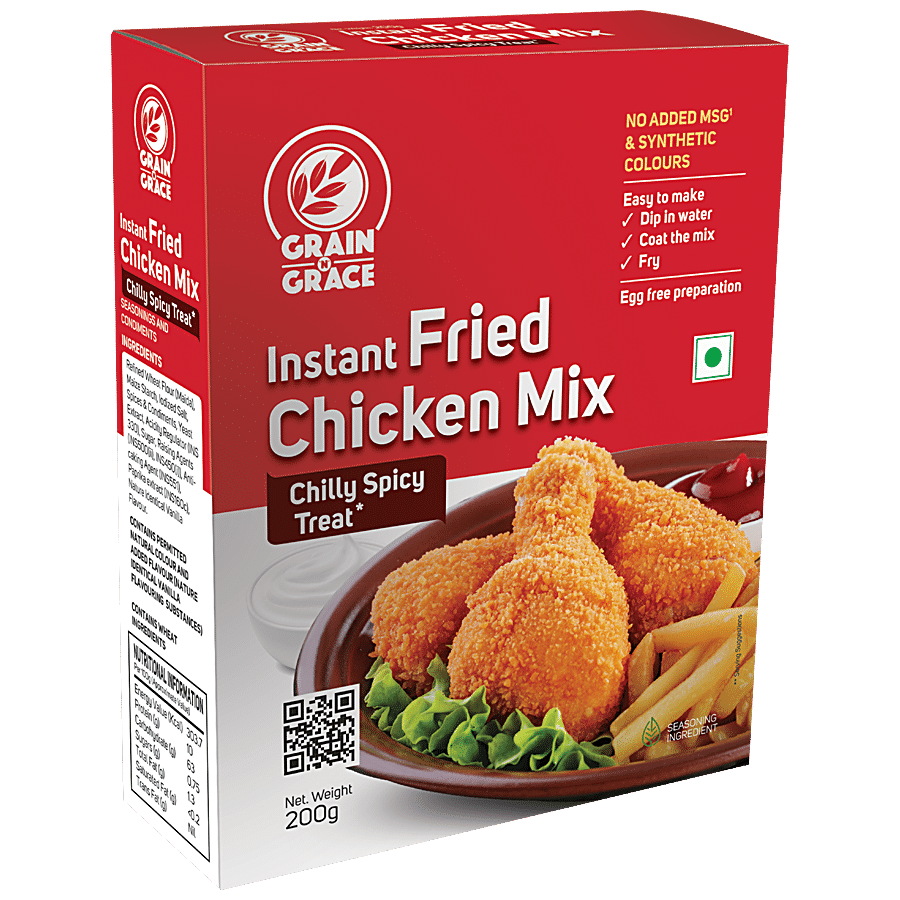 Grain N Grace  Instant Fried Chicken Mix - Chilly Spicy Treat